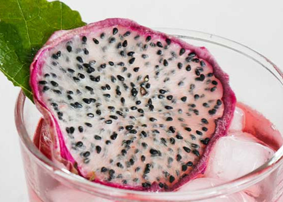 Dried Dragon Fruit - Hylocereus undatus.