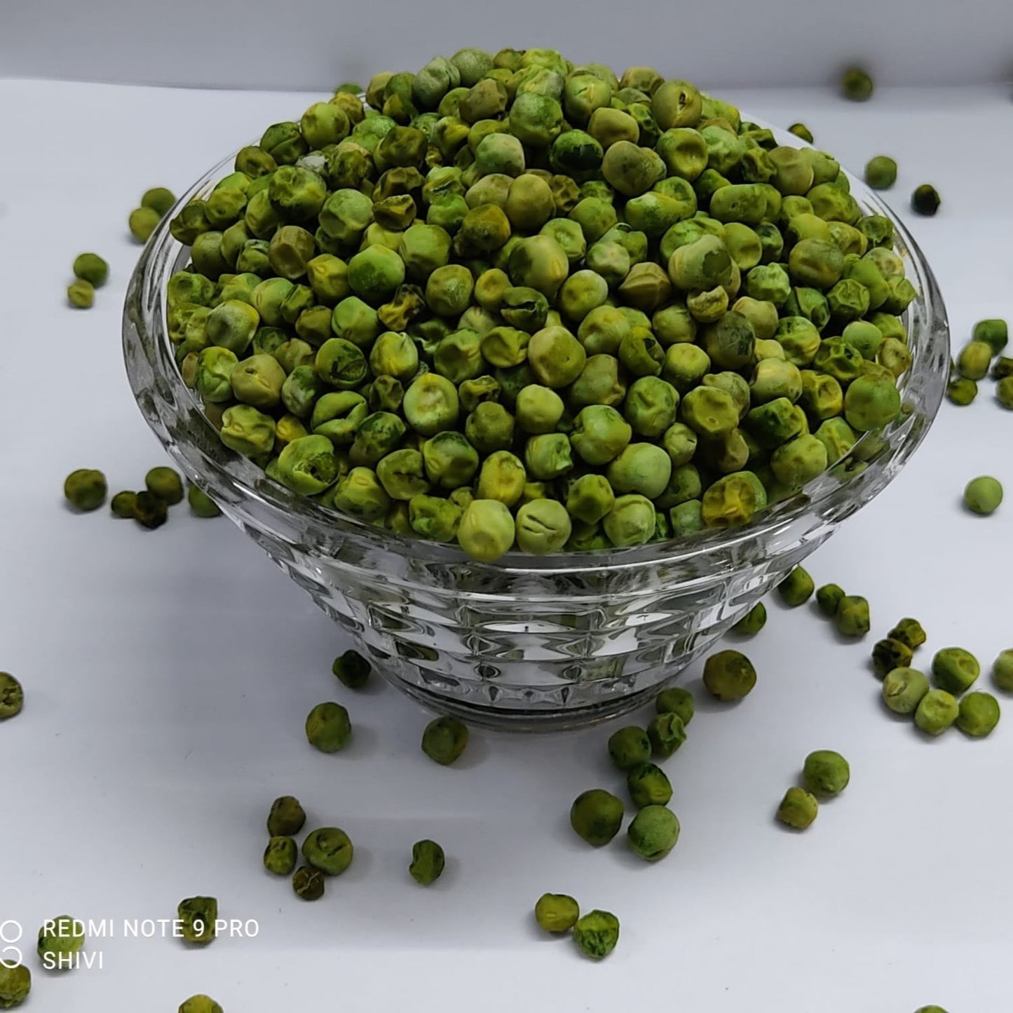 Dried Green Peas - Pisum sativum.