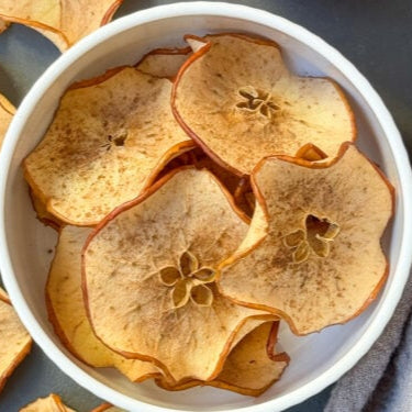 Langsam getrocknete Apfelscheiben - Malus domestica